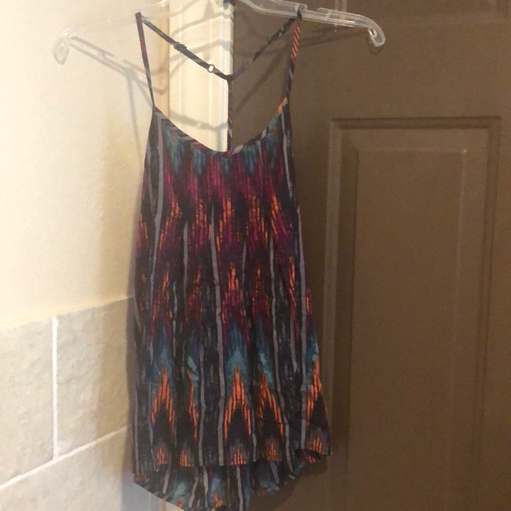 Multi colored , semi long tank top